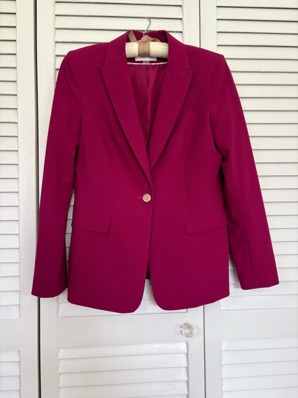 Raspberry CK lined Blazer